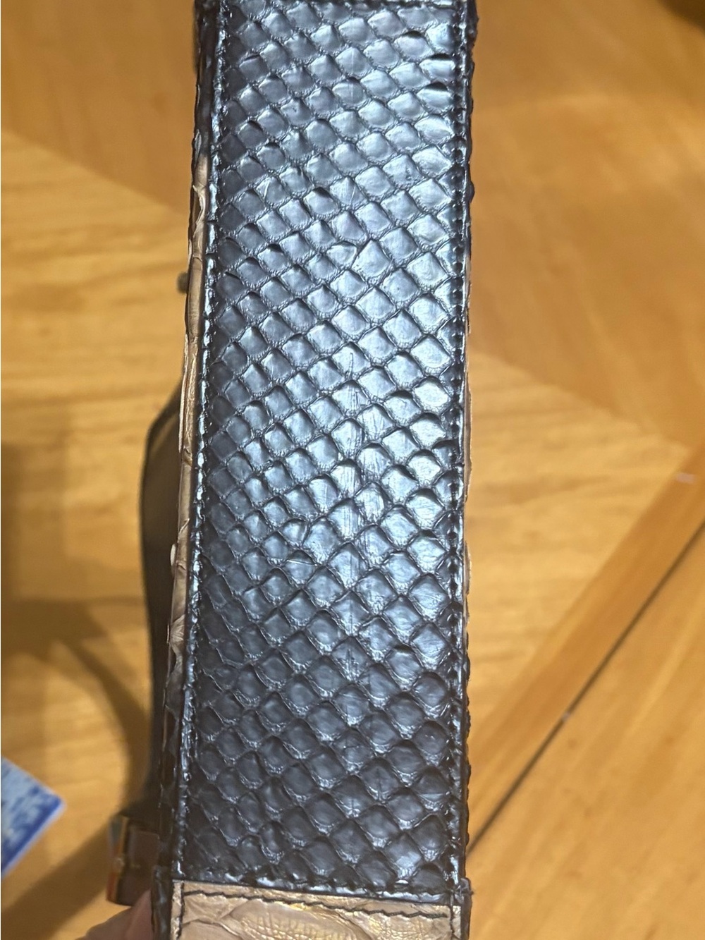 LARA genuine python handbag - Picture 5 of 6